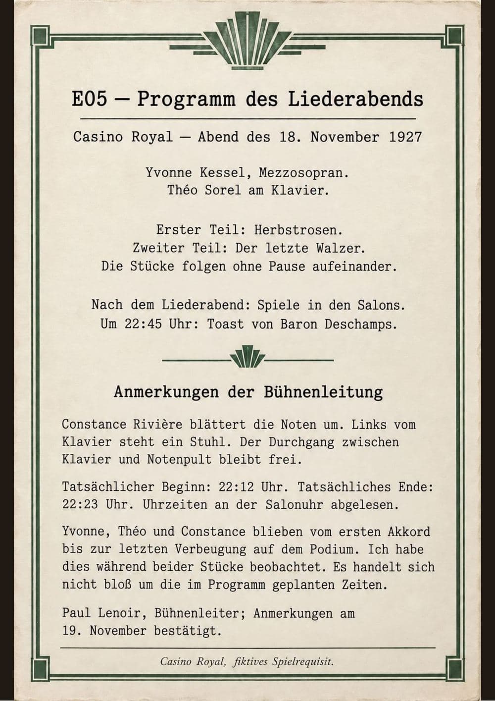 Ein Beweisstück zum Ausdrucken und Verteilen